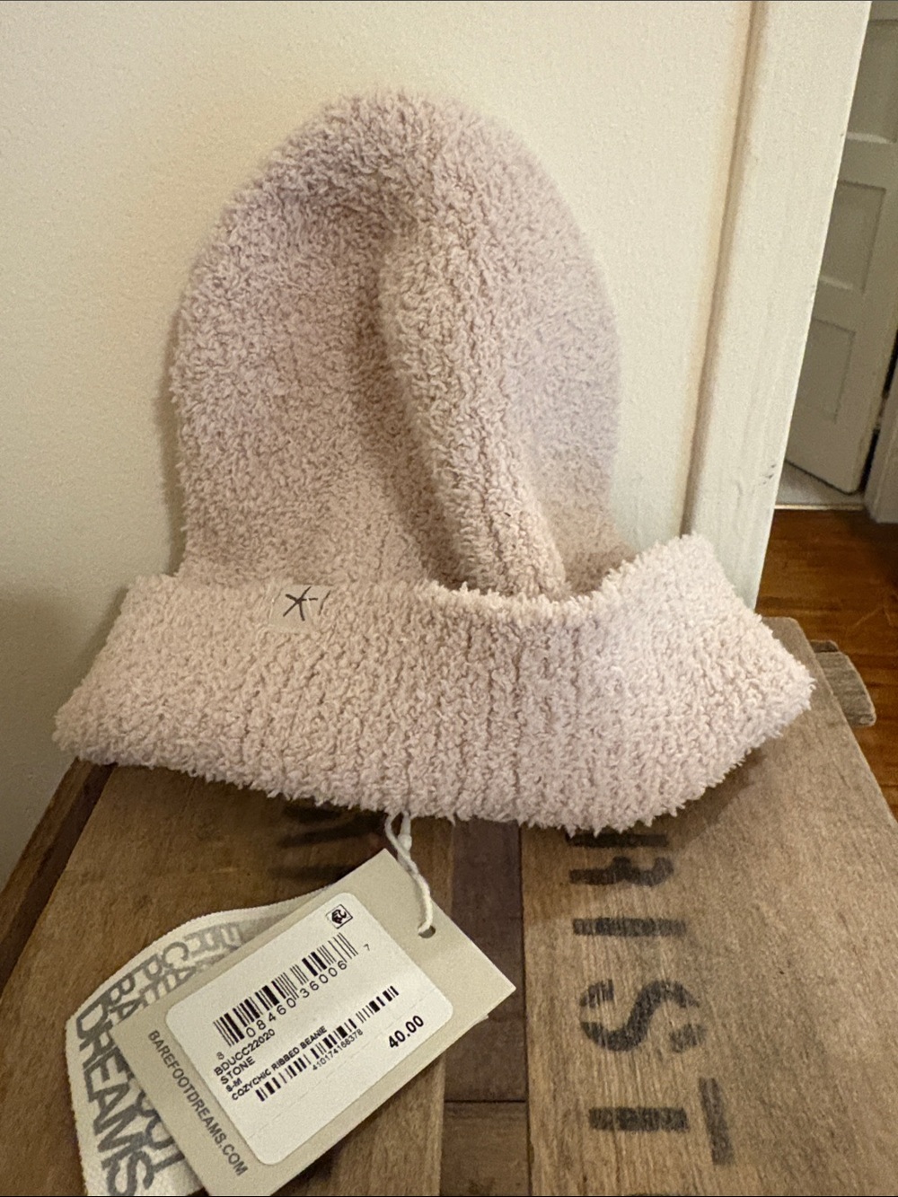 Barefoot Dreams Beanie in Light Blush